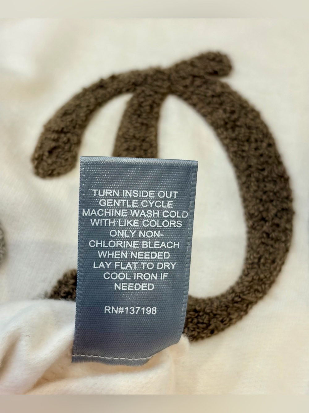 NWT MARLED Cream & Gray 'Game Day' Crewneck Sweatshirt - Picture 5 of 7